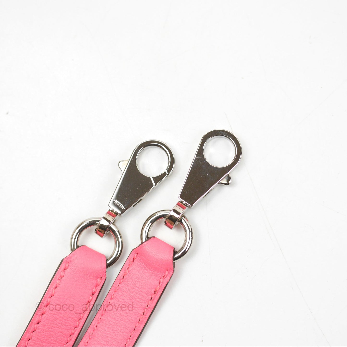 Hermès Retourne Kelly 25 Rose Azalee Swift Palladium Hardware