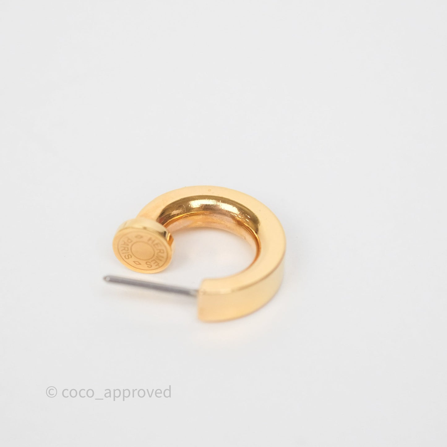 Hermès O'Kelly Earrings Nata I2 Swift Rose Gold Hardware