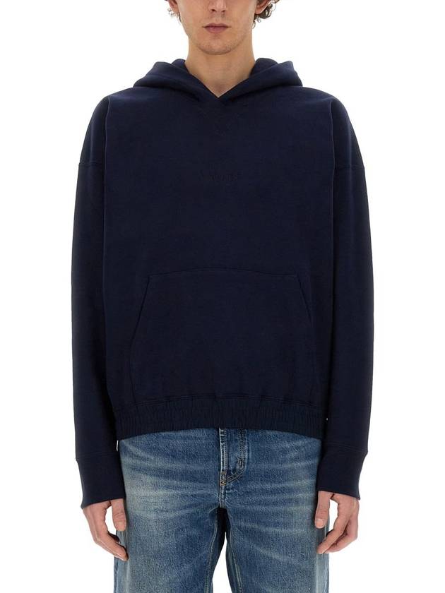 Luxury Saint Laurent 24 ss BIOLOGIC Cotton Sweatshirt WITH Embroid Logo 773358Y36SW4140 B0651012468