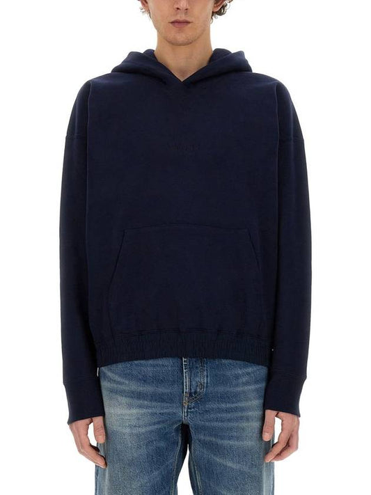 Luxury Saint Laurent 24 ss BIOLOGIC Cotton Sweatshirt WITH Embroid Logo 773358Y36SW4140 B0651012468