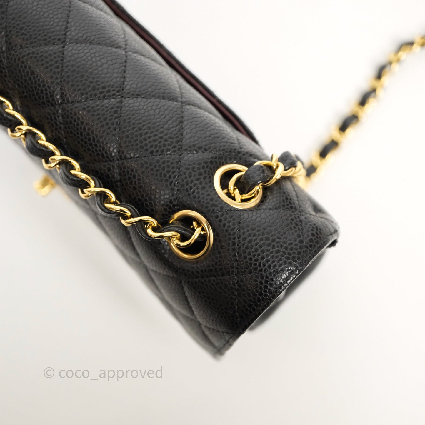 Chanel Classic M/L Medium Flap Quilted Black Caviar Gold Hardware