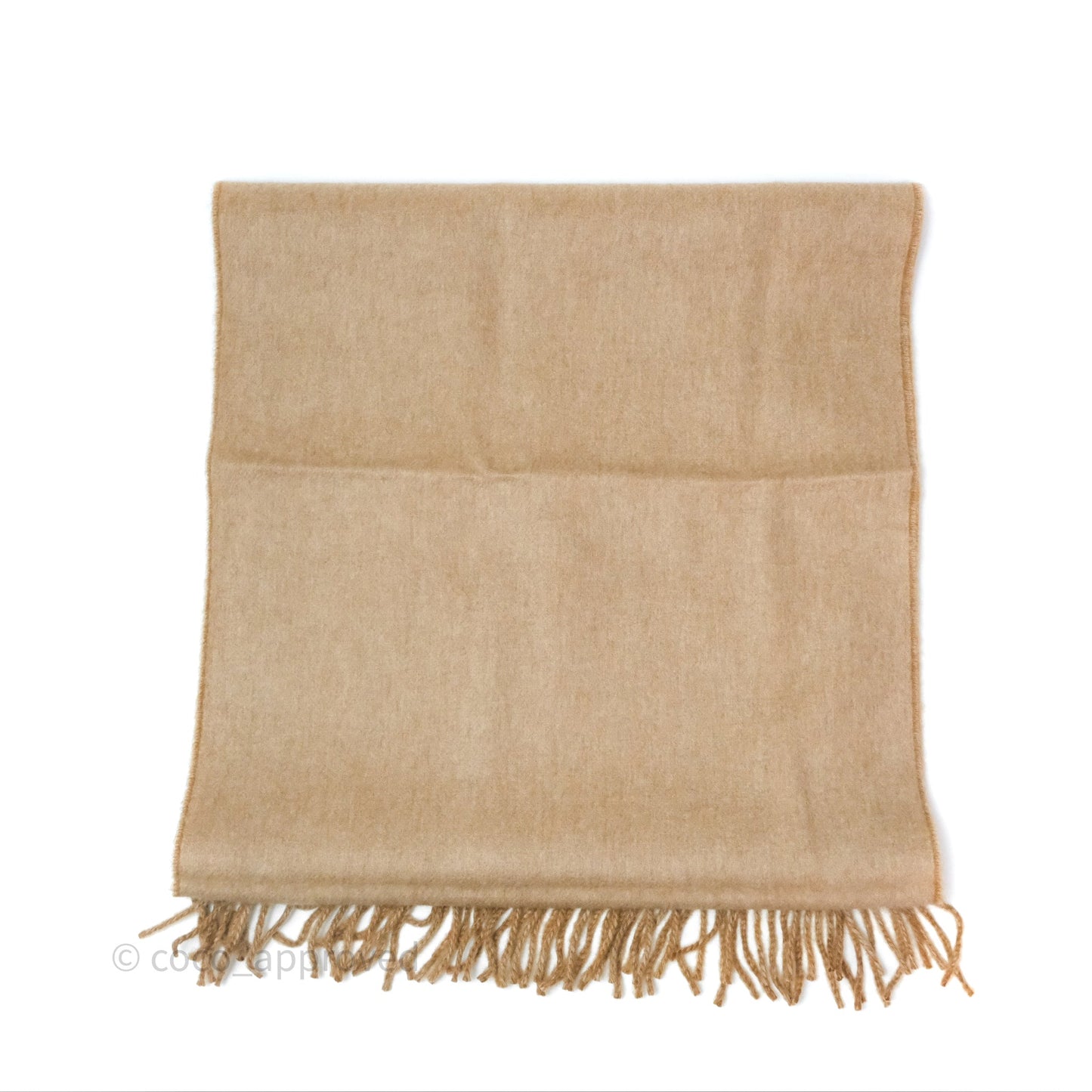 Hermès Cashmere Recto-Verso Scarf Camel/Bei