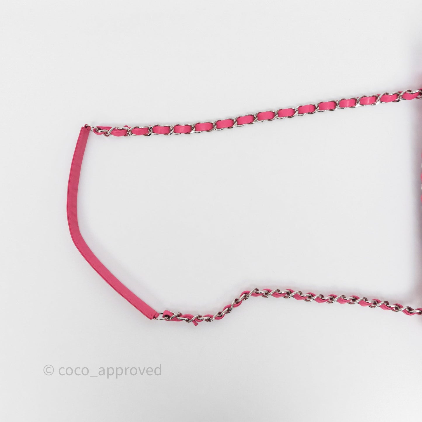 Chanel Stitched Double Flap Bag Pink Calfskin Silver Hardware