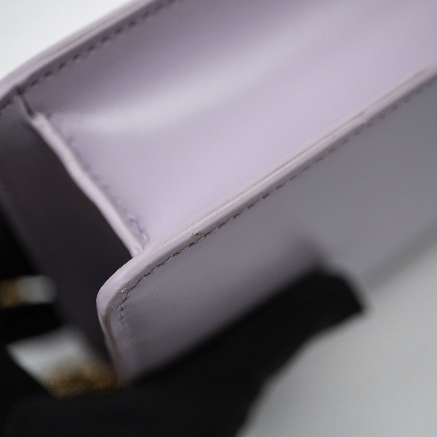 Celine Margo Wallet On Chain in Purple lavender Shiny Calfskin