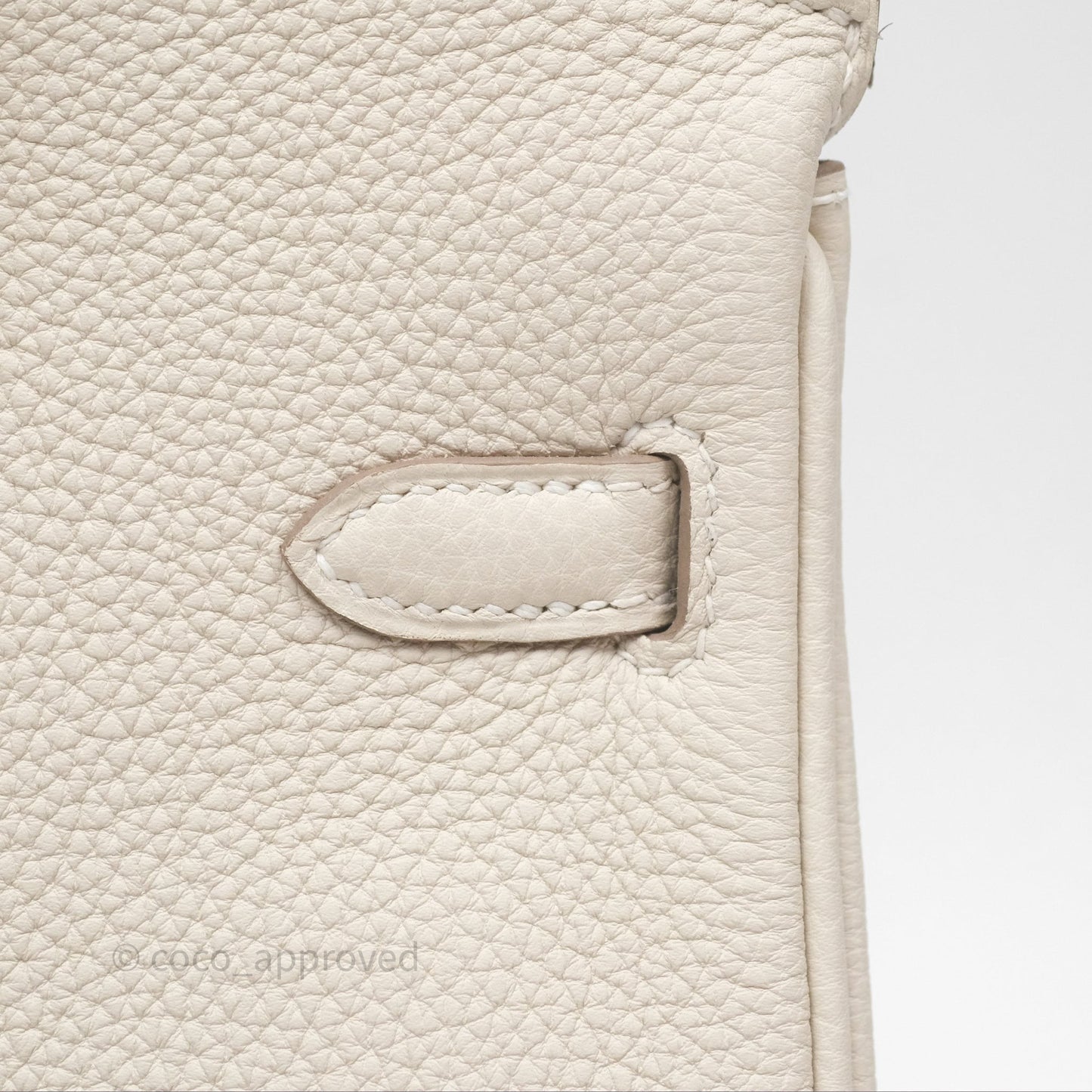 Hermes Birkin 25 Craie Togo Gold Hardware