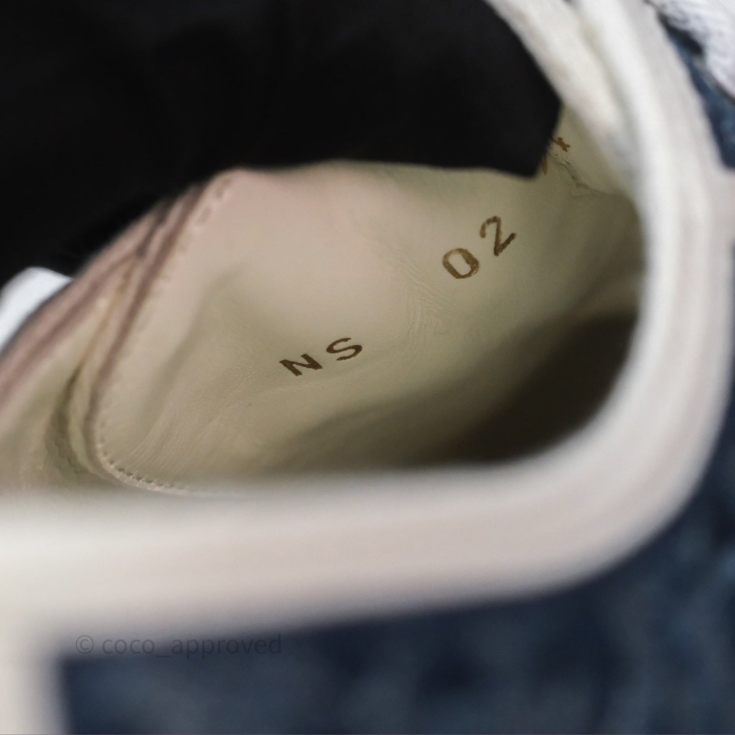 Christian Dior Walk'n'Dior Platform Sneaker Blue Denim Size 37.5