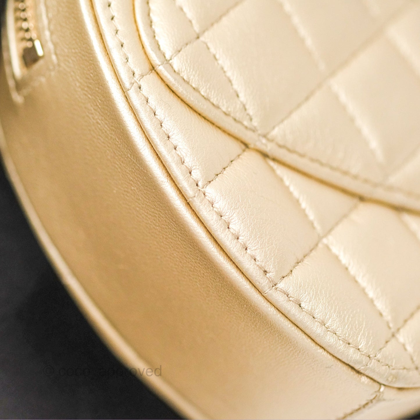 Chanel Small Heart Bag Gold Lambskin Gold Hardware 22S