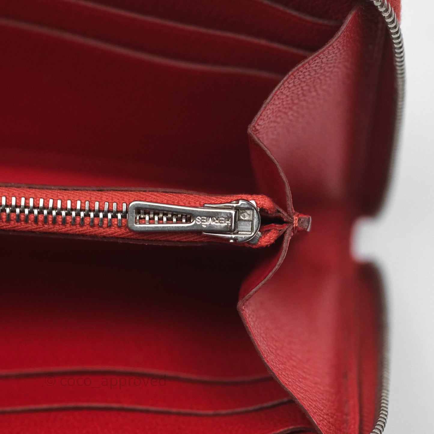 Hermès Azap Wallet Red Alligator Palladium Hardware