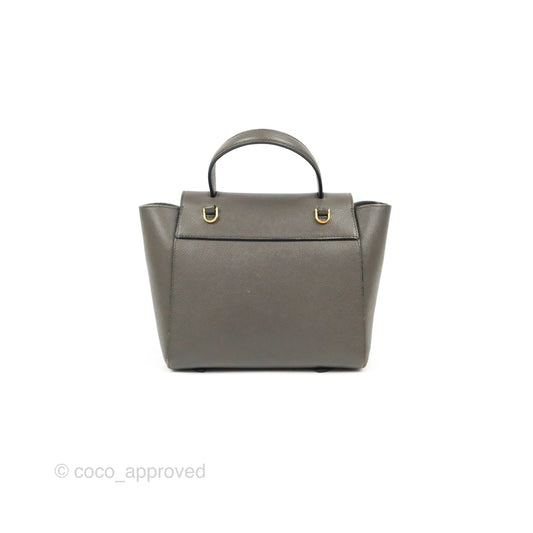 Celine Nano Belt Bag Grey Grained Calfskin Gold Hardware