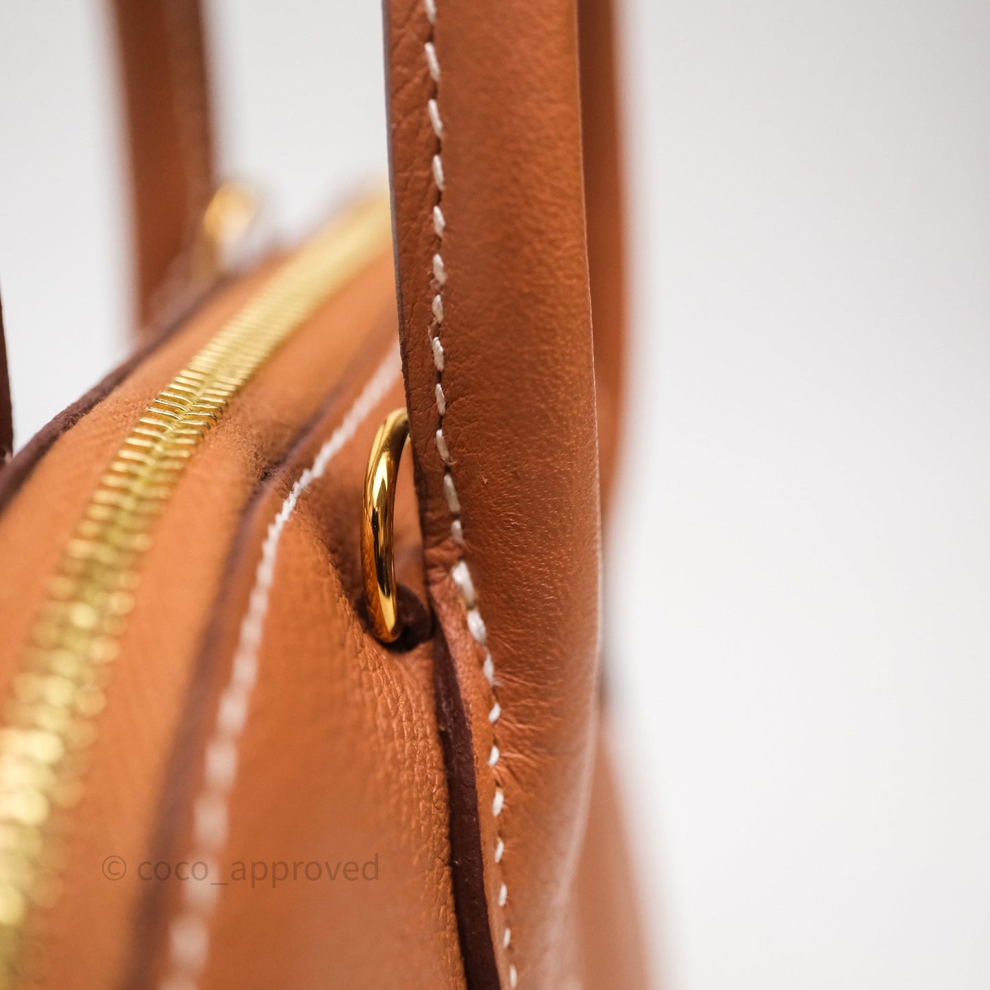 Hermès Bolide Mini 1923 Gold Evercolor Gold Hardware