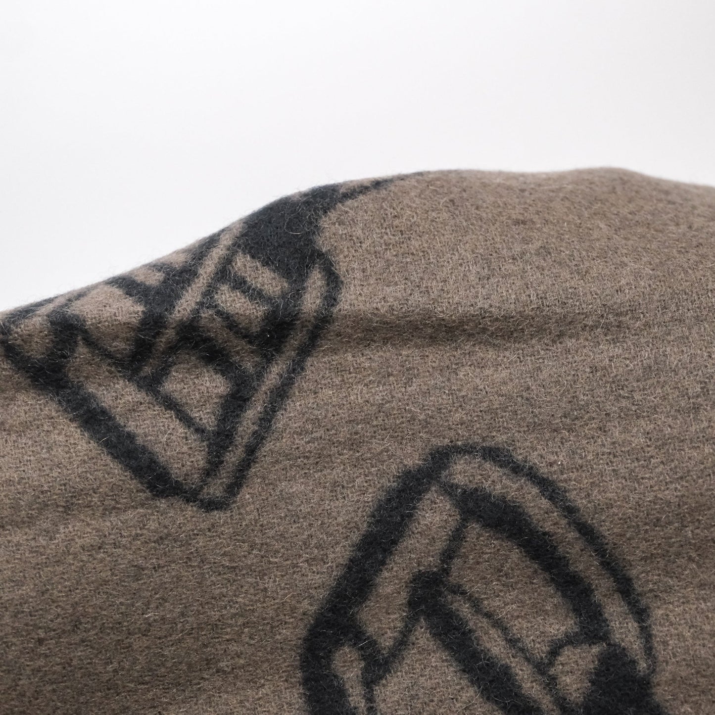 Hermes Sangles En Zig Zag Scarf Noir / Basalte