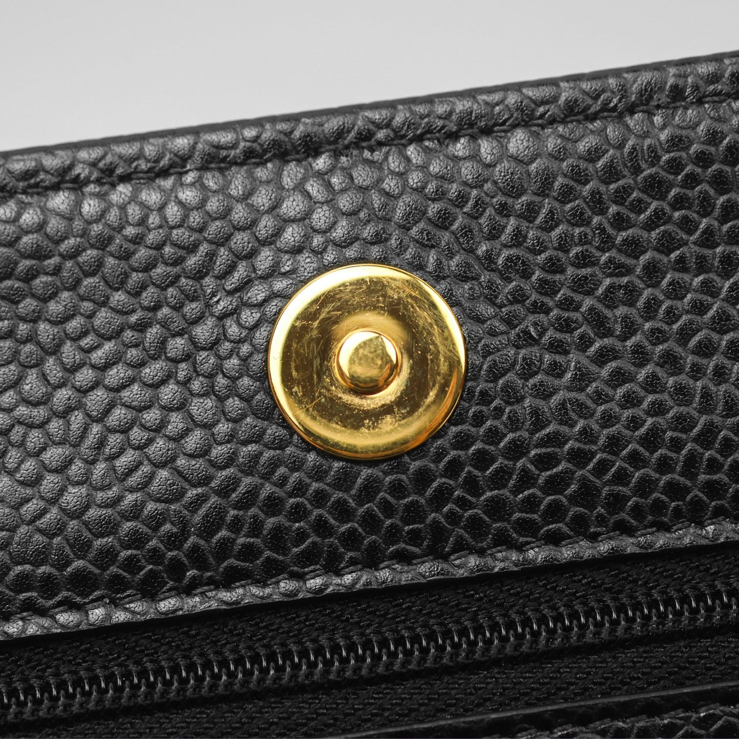 Chanel Quilted Classic Wallet On Chain WOC Black Caviar Gold Hardware