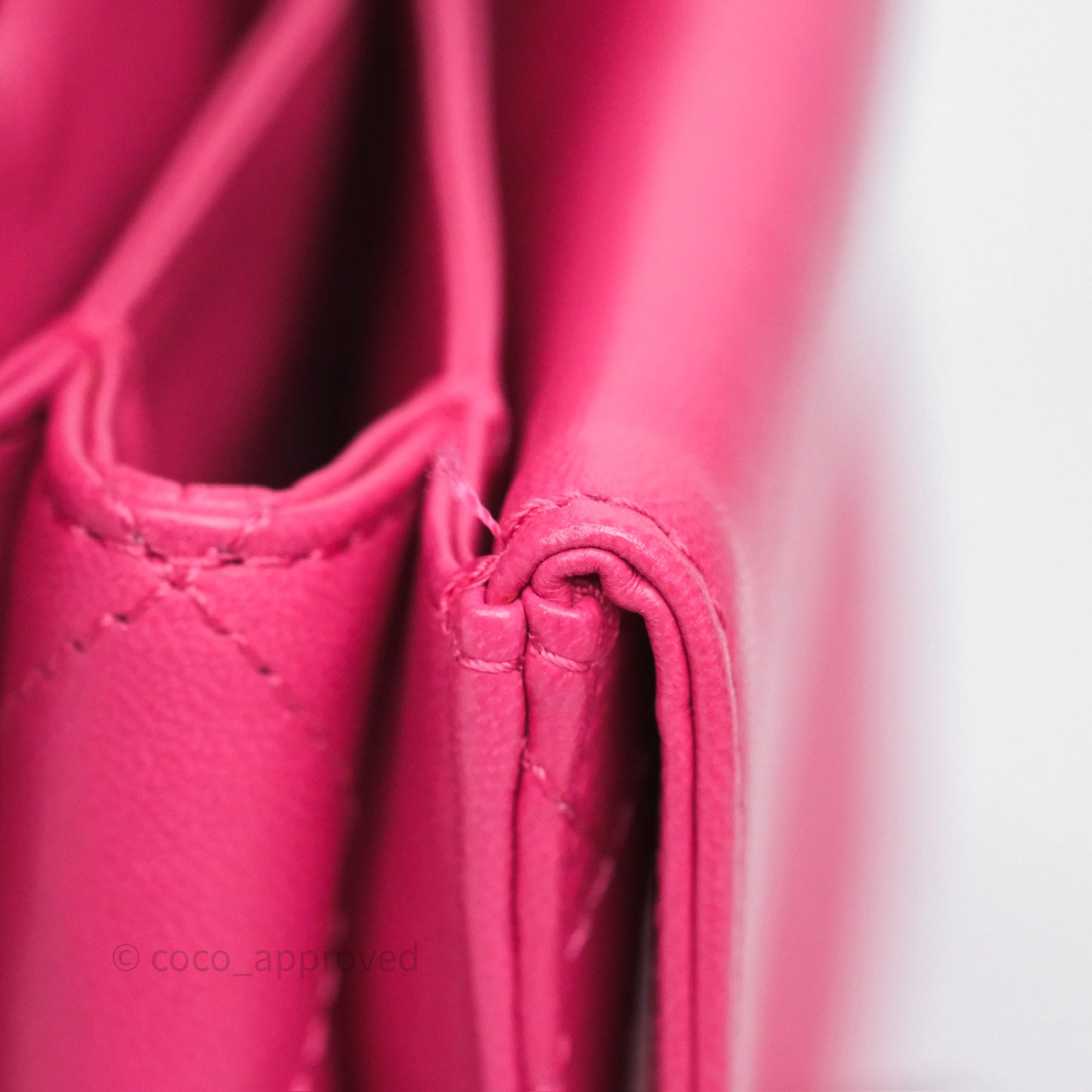 Chanel Stitched Double Flap Bag Pink Calfskin Silver Hardware