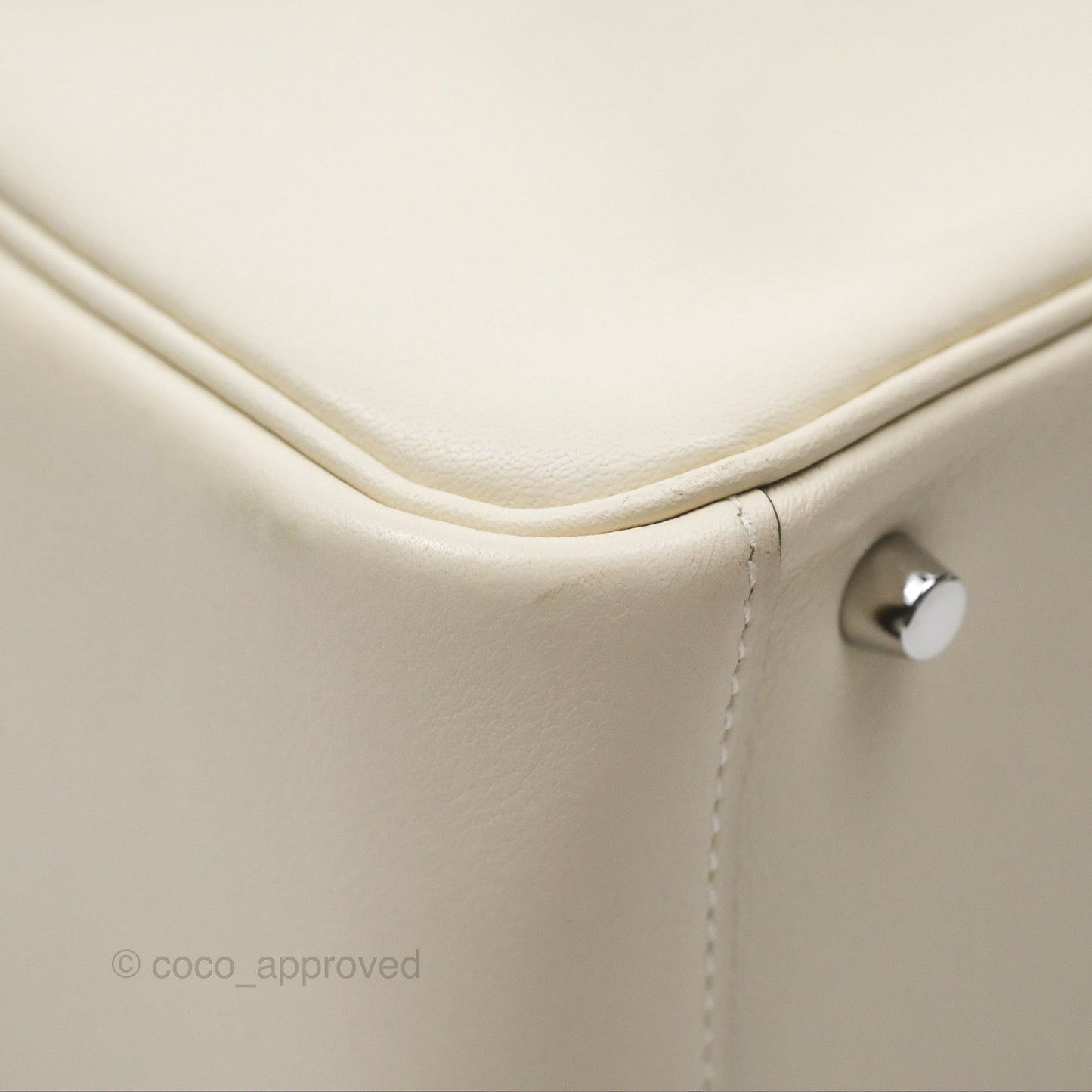 Hermès Mini Lindy 20 Nata I2/ Lime 9R Swift Palladium Hardware