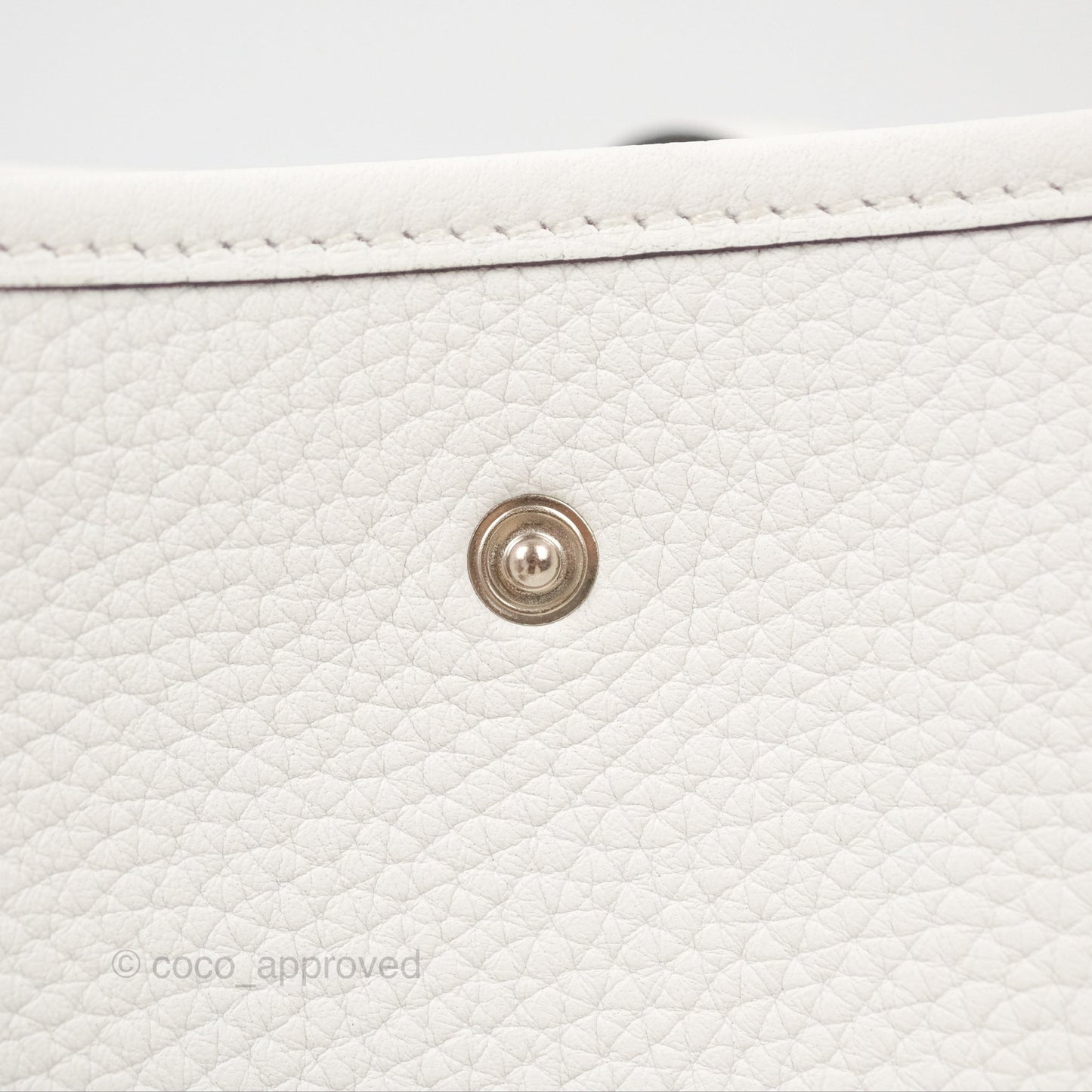 Hermès Mini Evelyne 16 New White Clemence Palladium Hardware