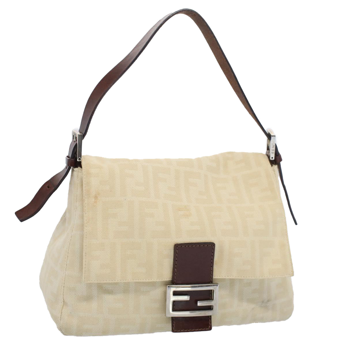 Luxury FendiMamma Baguette Shoulder Bag Beige52740