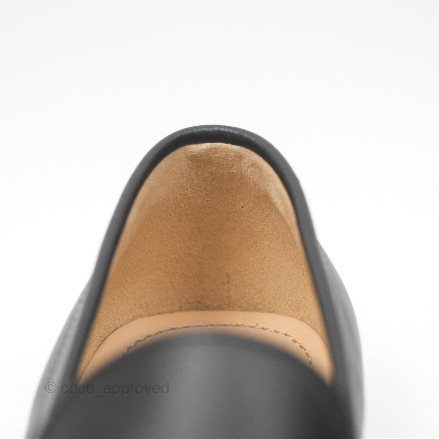 Chanel Loafers Black Leather CC Clover Camellia 23S Size 37C