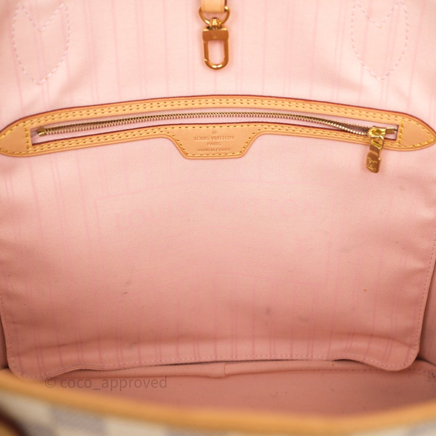 Louis Vuitton Neverfull MM Damier Azur Canvas Tote Bag