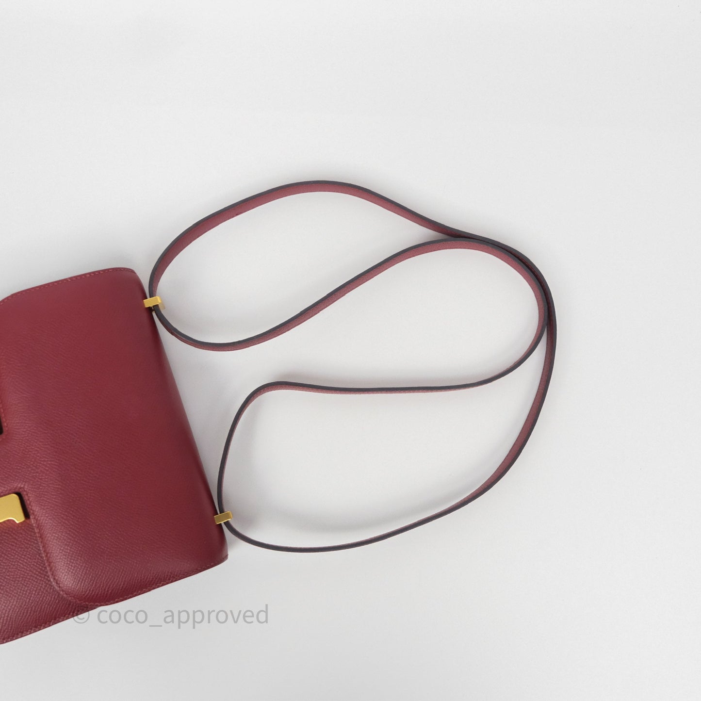 Hermès Constance Mini 18cm Rouge Grenat K1 Epsom Gold Hardware