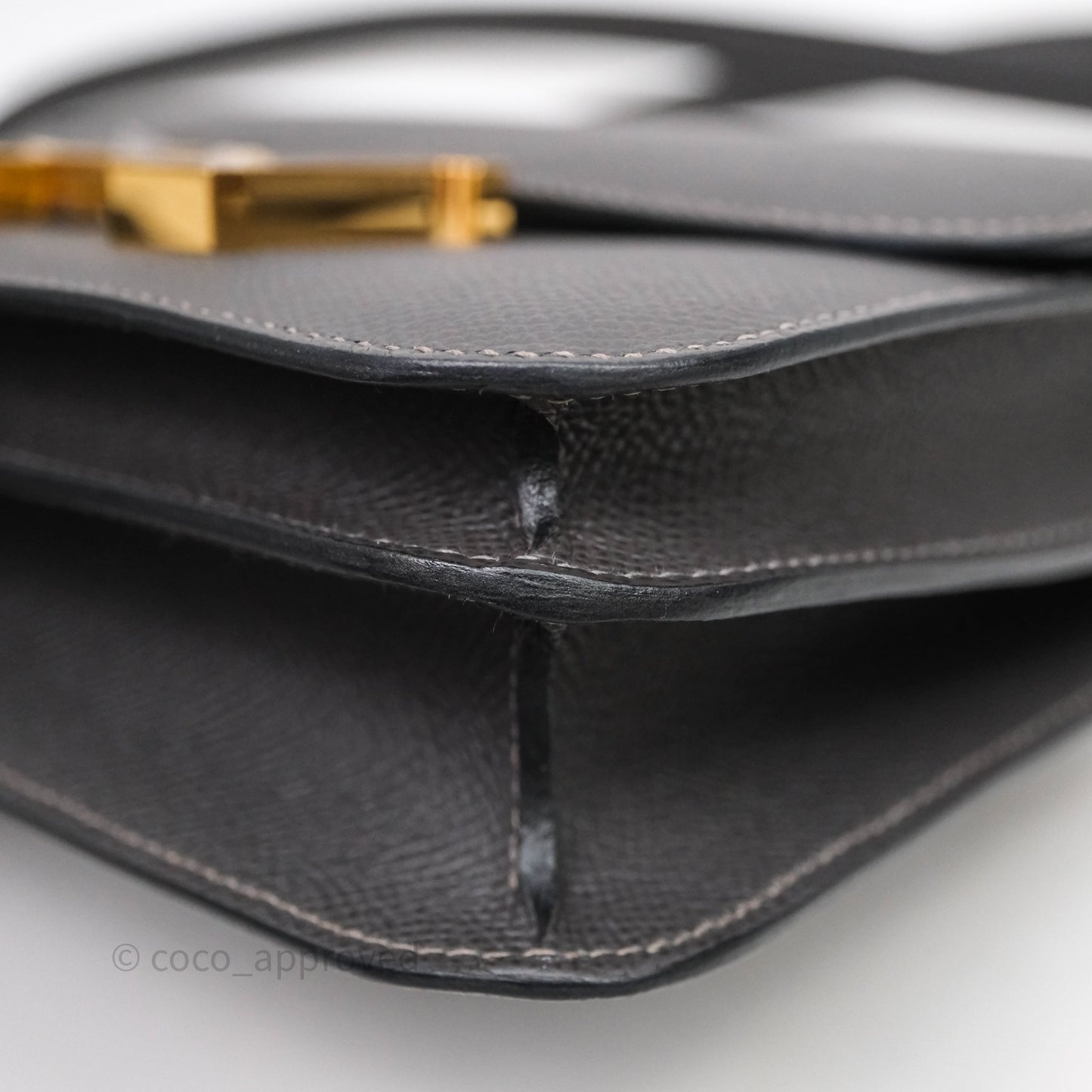 Hermès Constance Mini 18cm Graphite 88 Epsom Gold Hardware