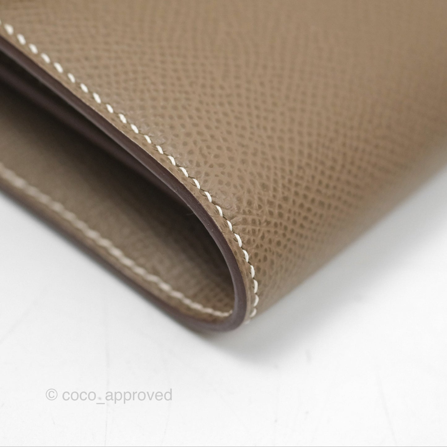Hermès Constance To Go Wallet Etoupe Epsom Palladium Hardware