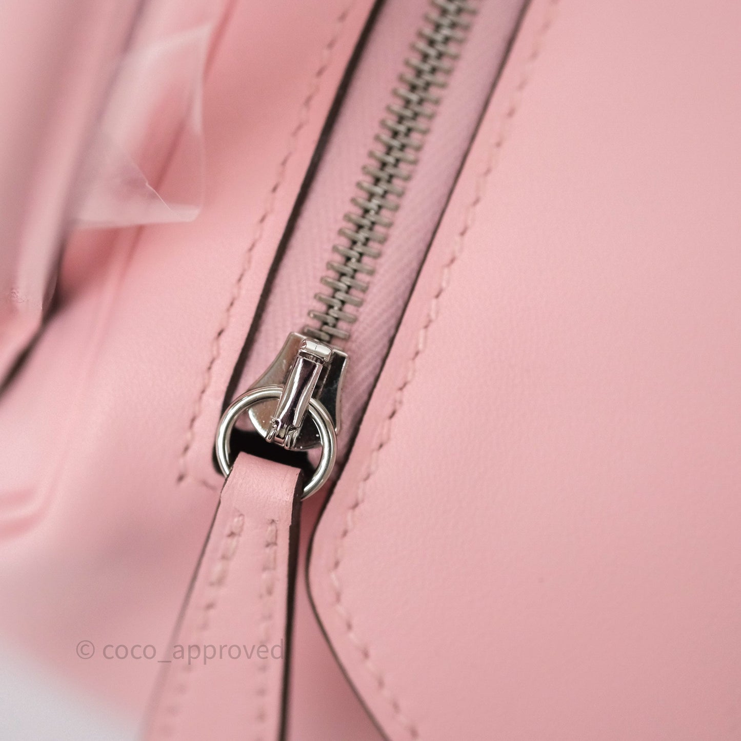 Hermès Mini Lindy II 20 Rose Sakura 3Q Swift Palladium Hardware