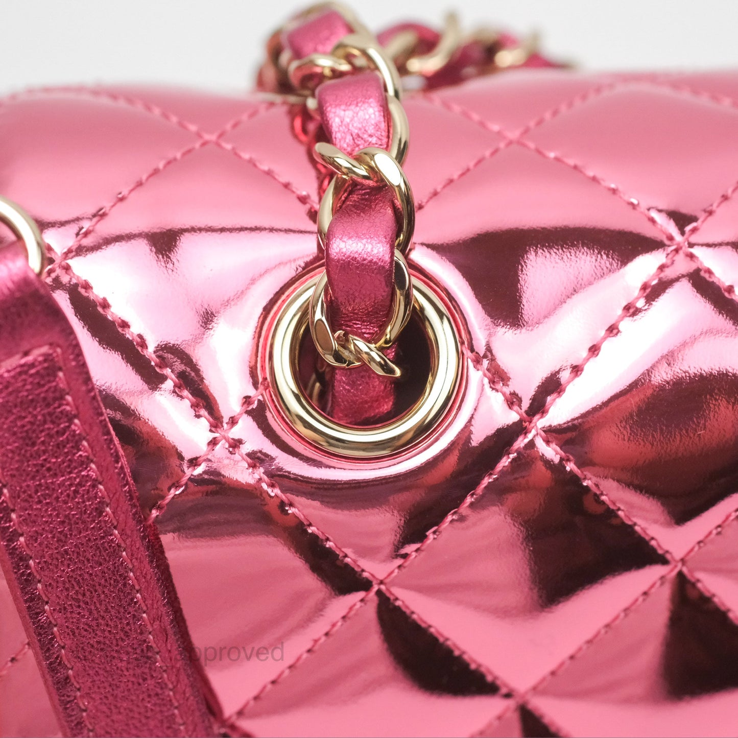 Chanel Small Flap Star Backpack Metallic Pink Mirror Calfskin Gold Hardware 24C
