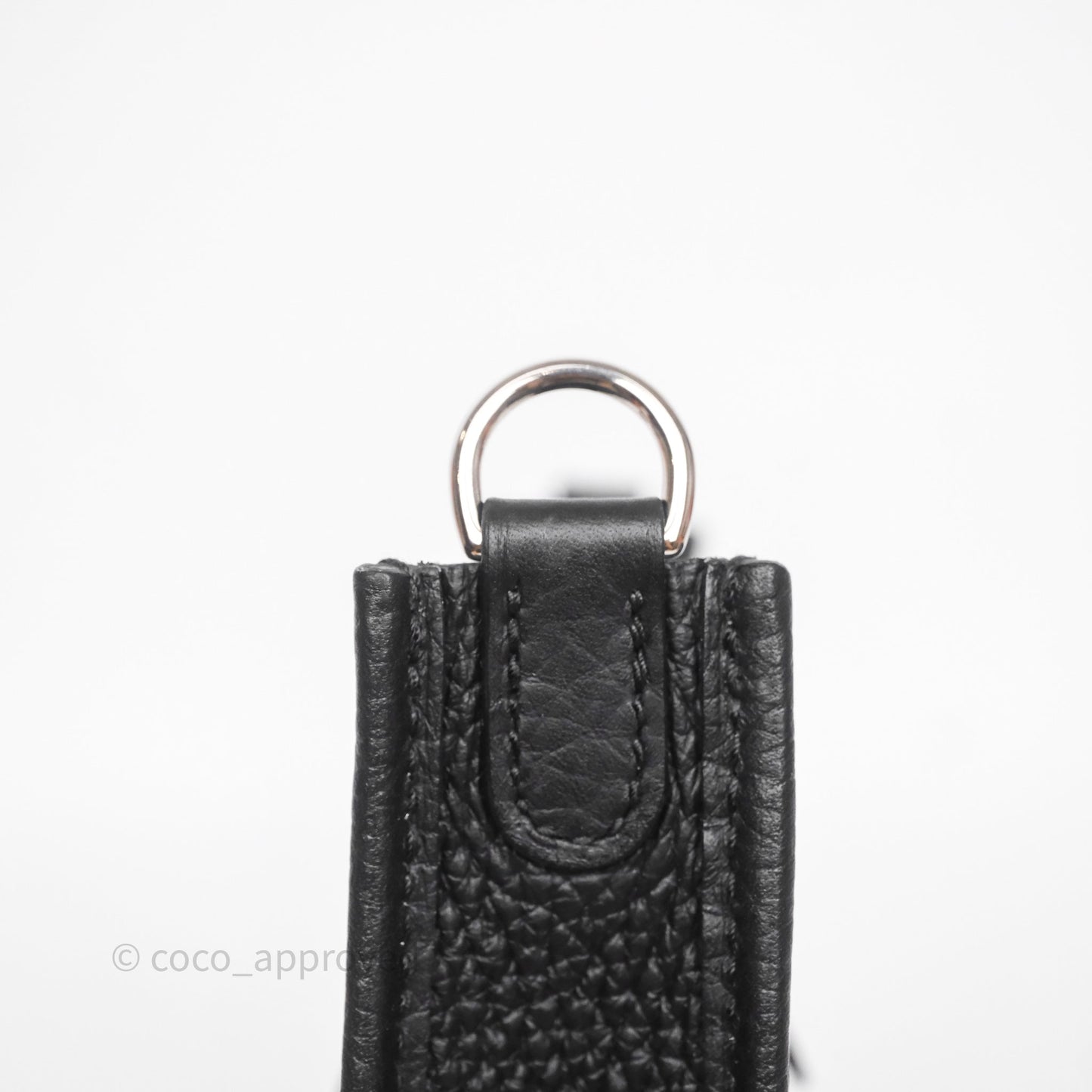 Hermès Mini Evelyne 16 Noir 89 Clemence Palladium Hardware