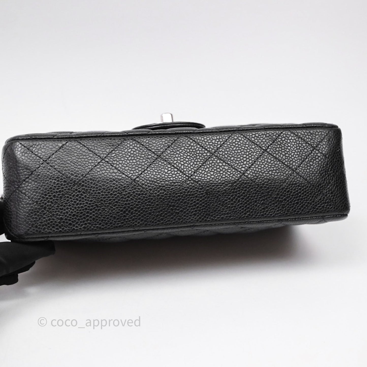 Chanel Small Classic Flap Quilted Black Caviar Silver Hardware