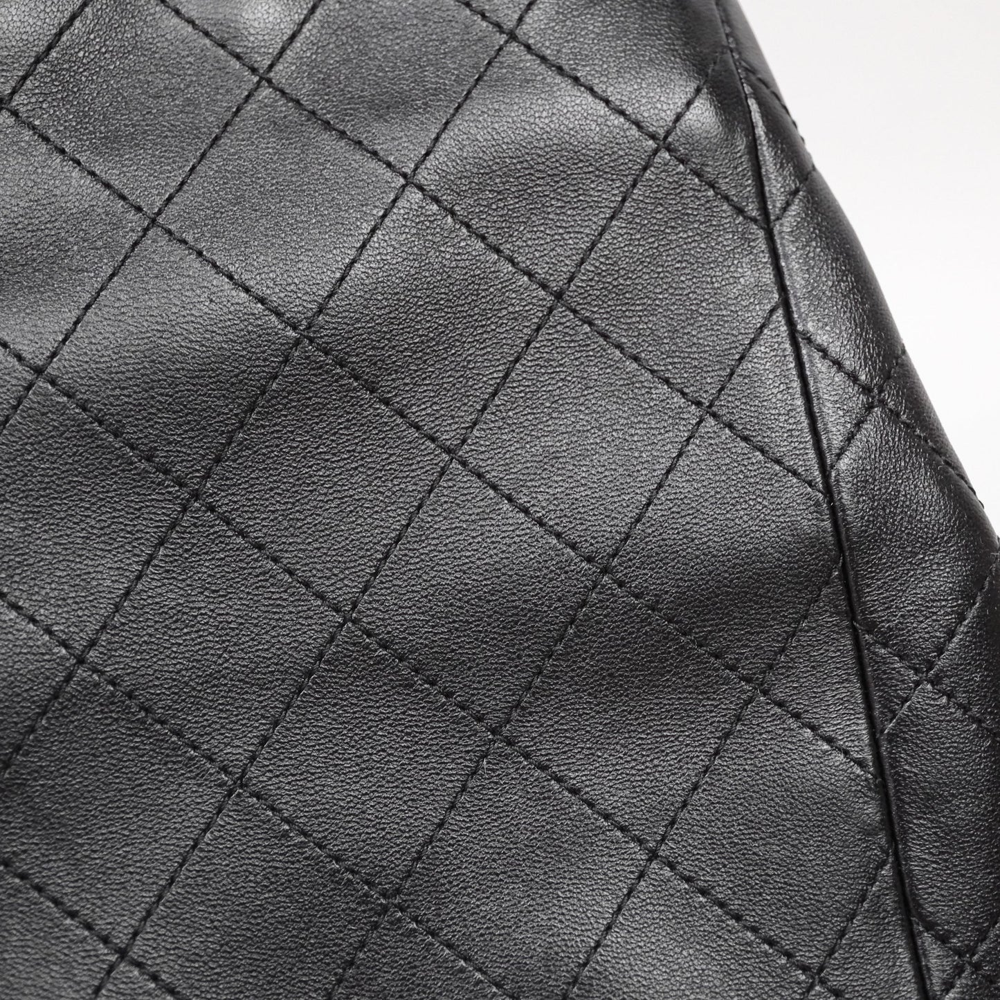 Chanel Double Pocket Black Lambskin Gold Hardware 25C