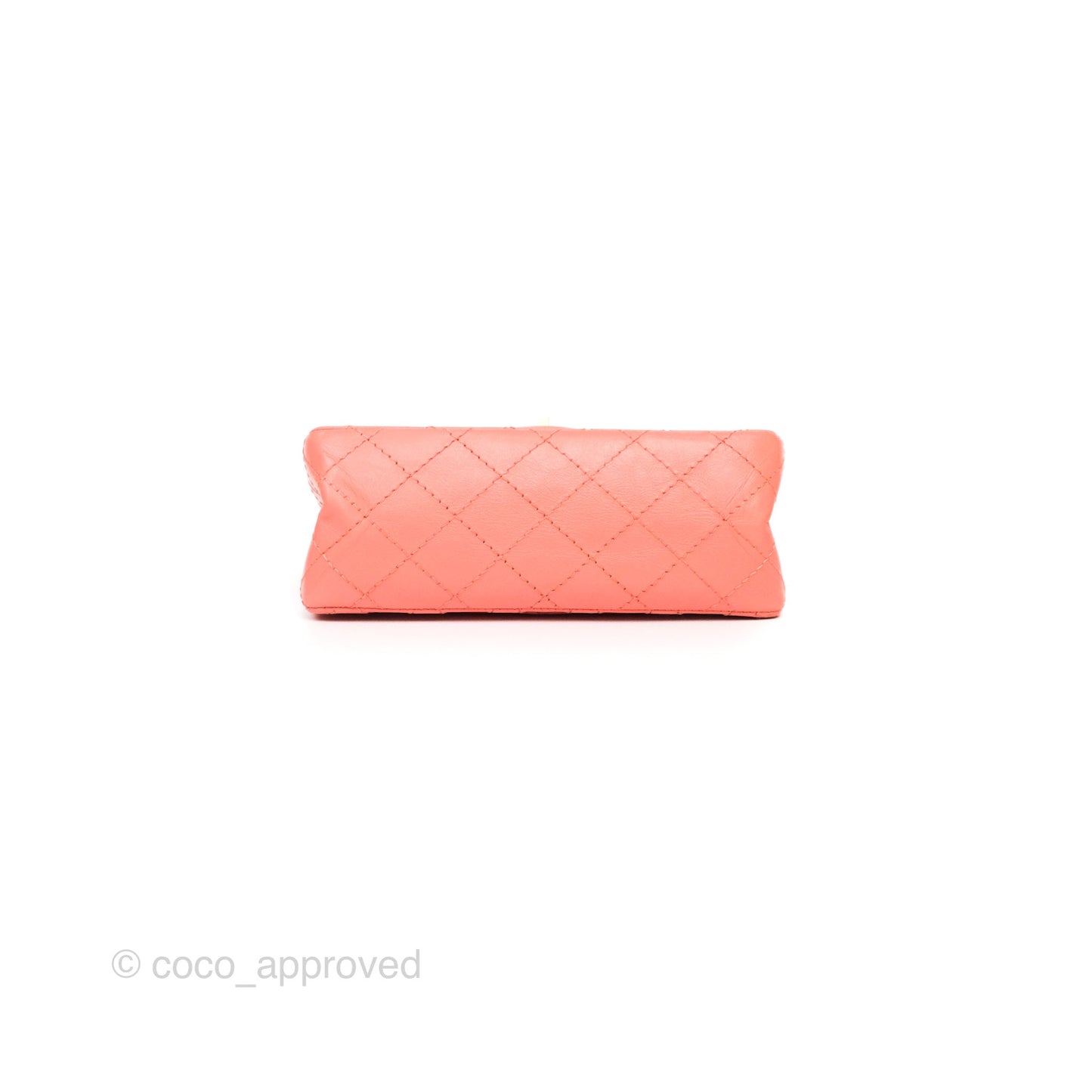 Chanel Mini Reissue 224 Pink Aged Calfskin Aged Gold Hardware