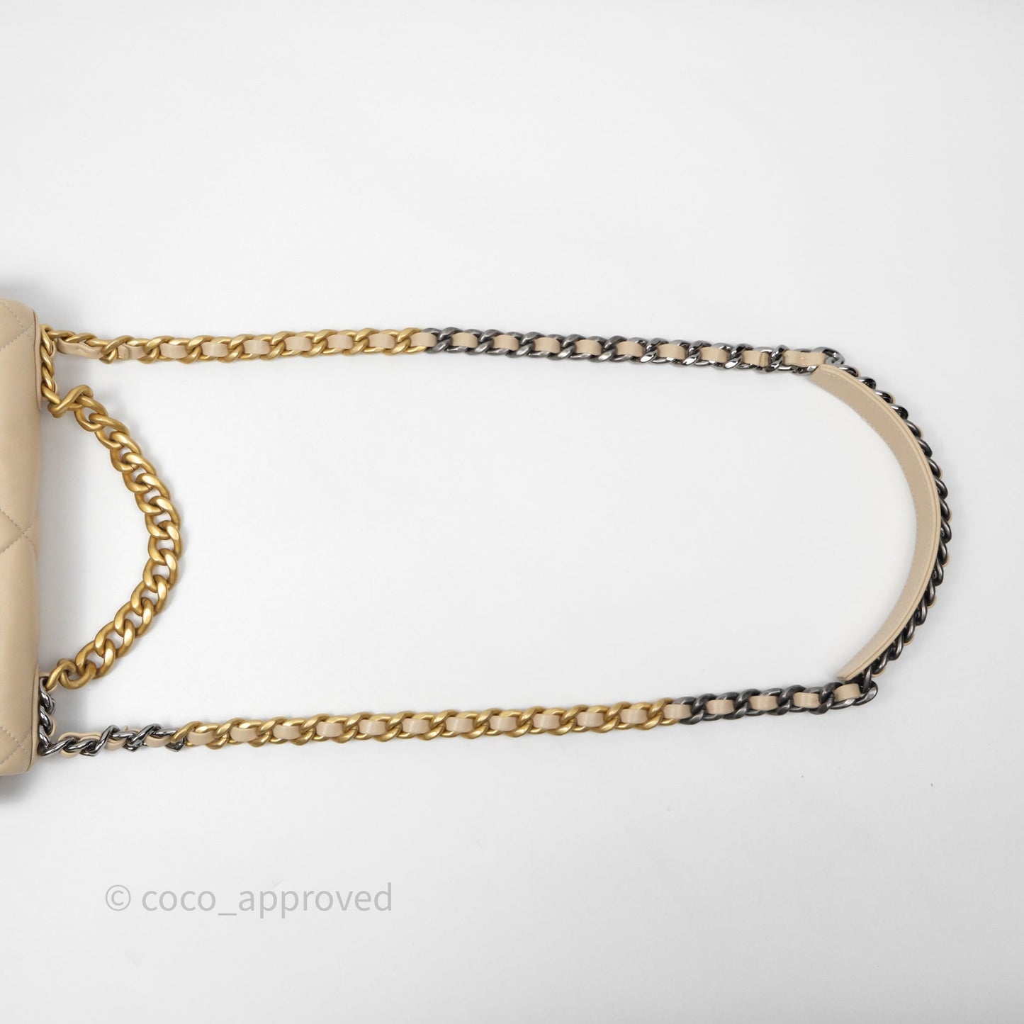 Chanel 19 Small Beige Mixed Hardware