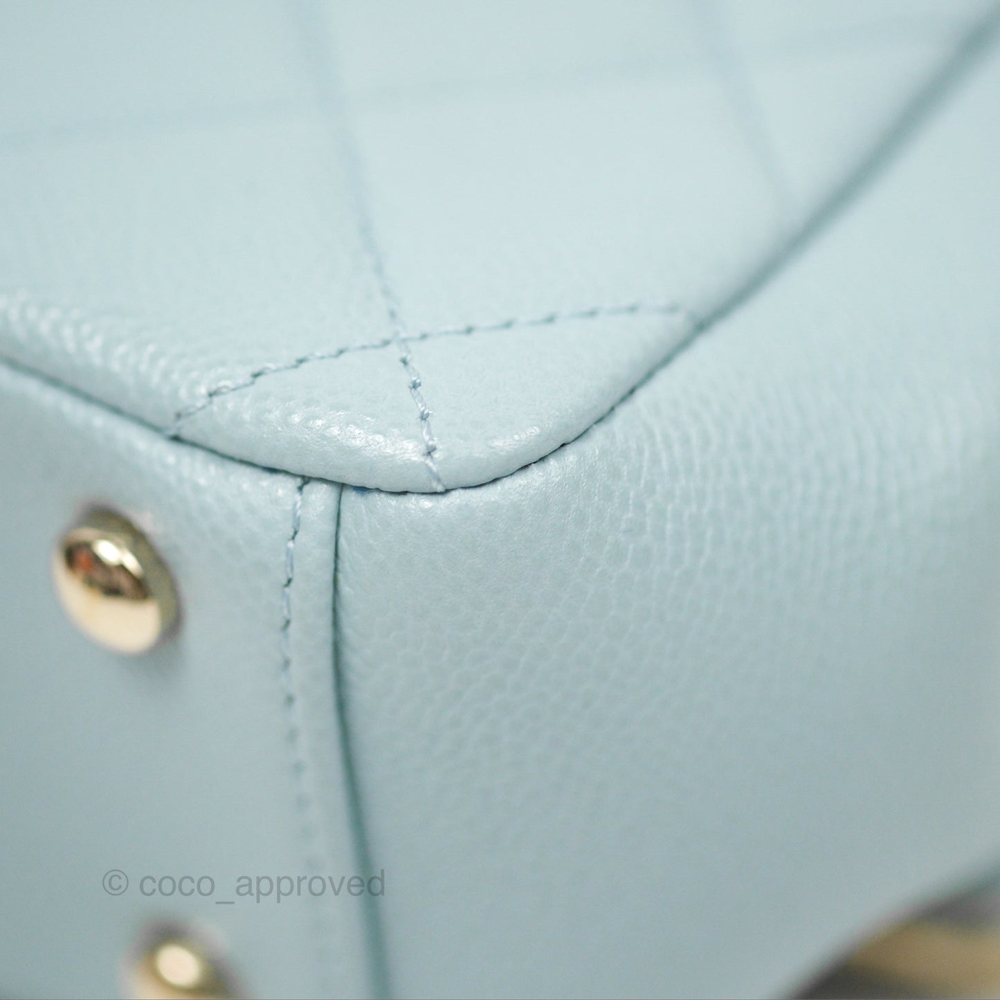 Chanel Quilted Small Business Affinity Flap Blue Caviar Gold Hardware