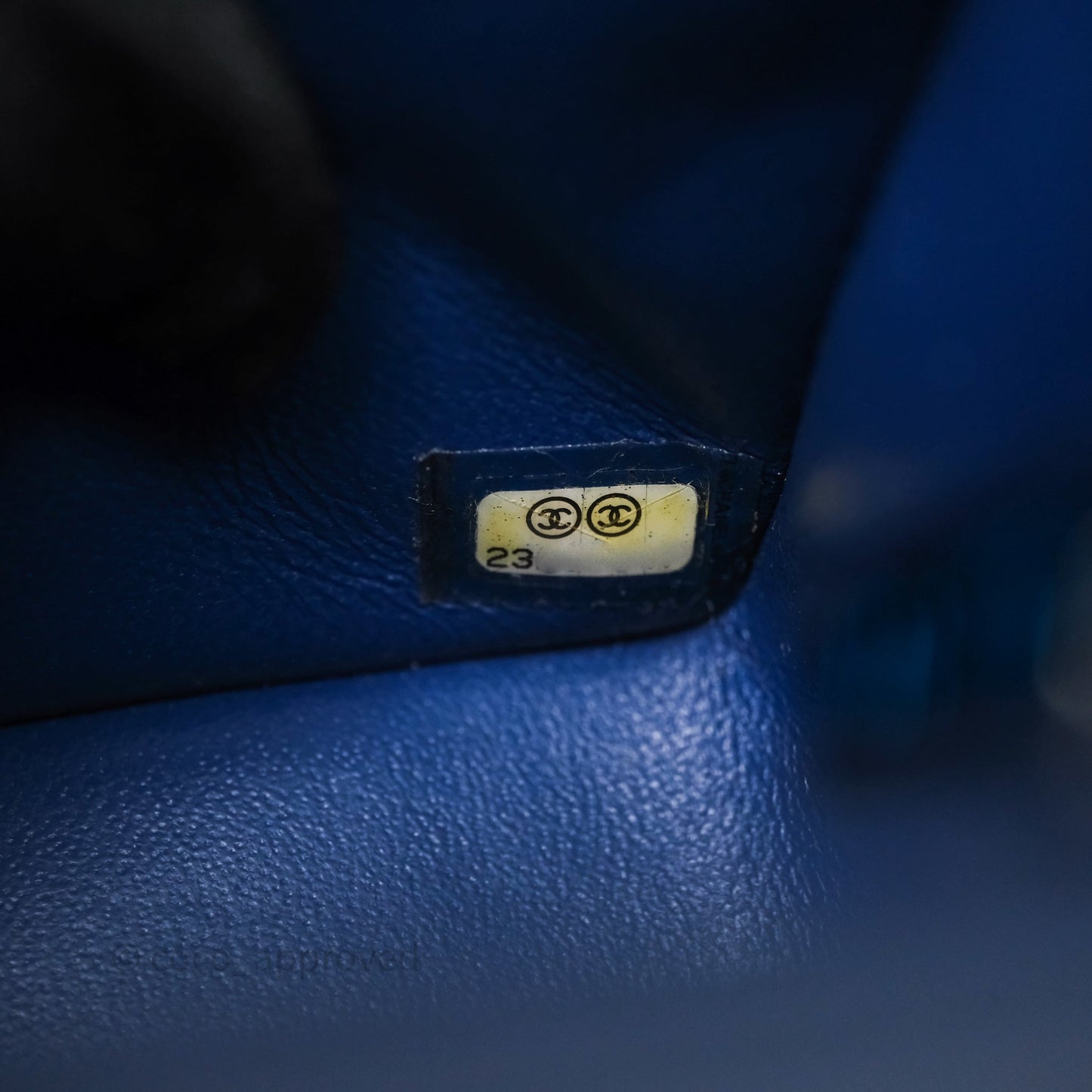 Chanel Mini Rectangular Flap Quilted Navy Lambskin Silver Hardware