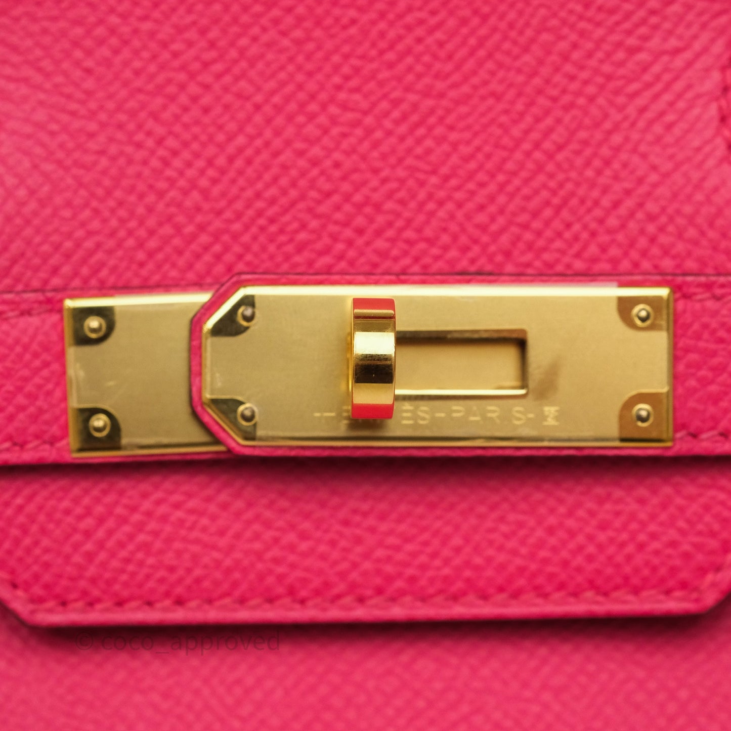 Hermès Birkin Retourne 30 Rose Extreme I6 Epsom Gold Hardware