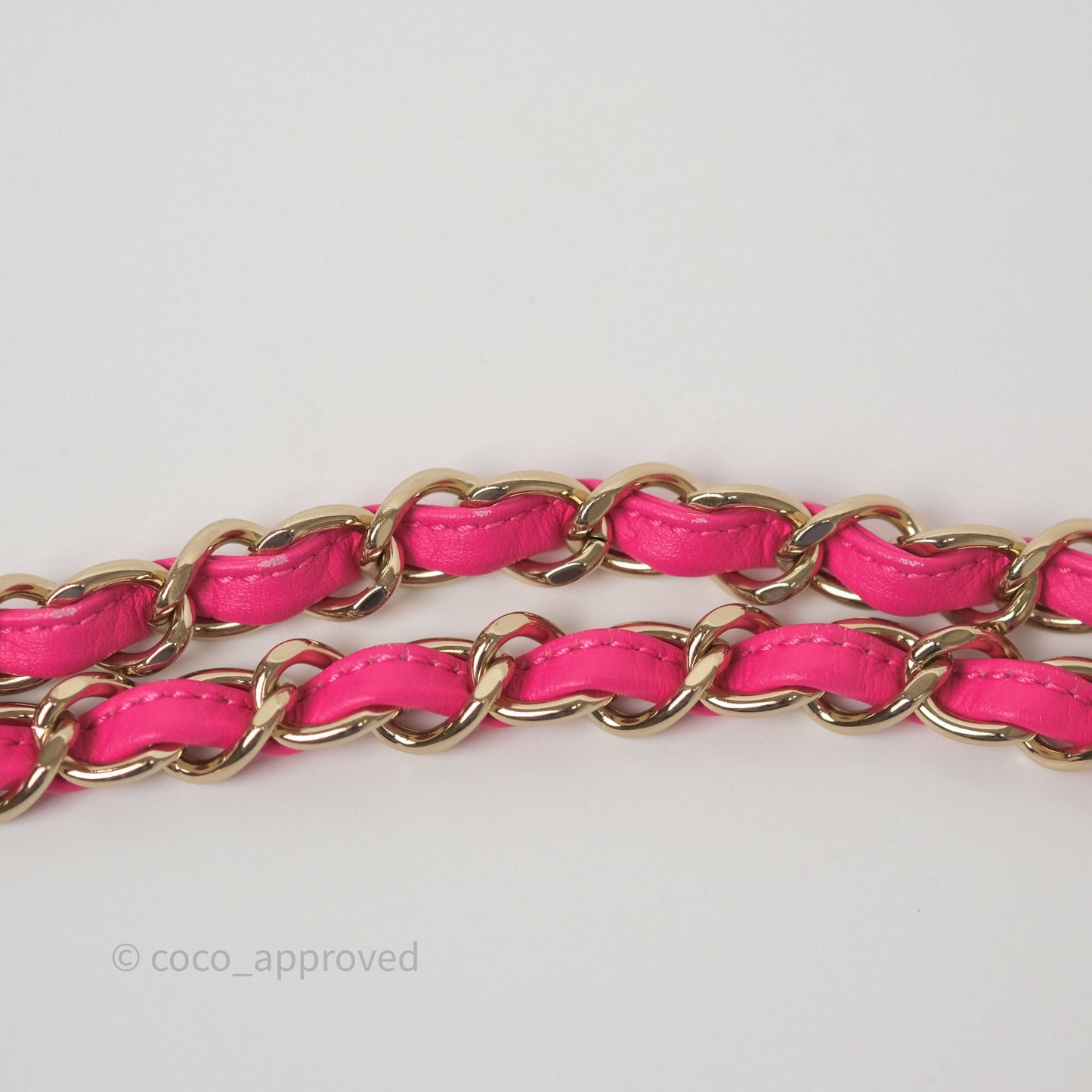 Chanel Quilted Mini Rectangular Flap Neo Pink Patent Gold Hardware