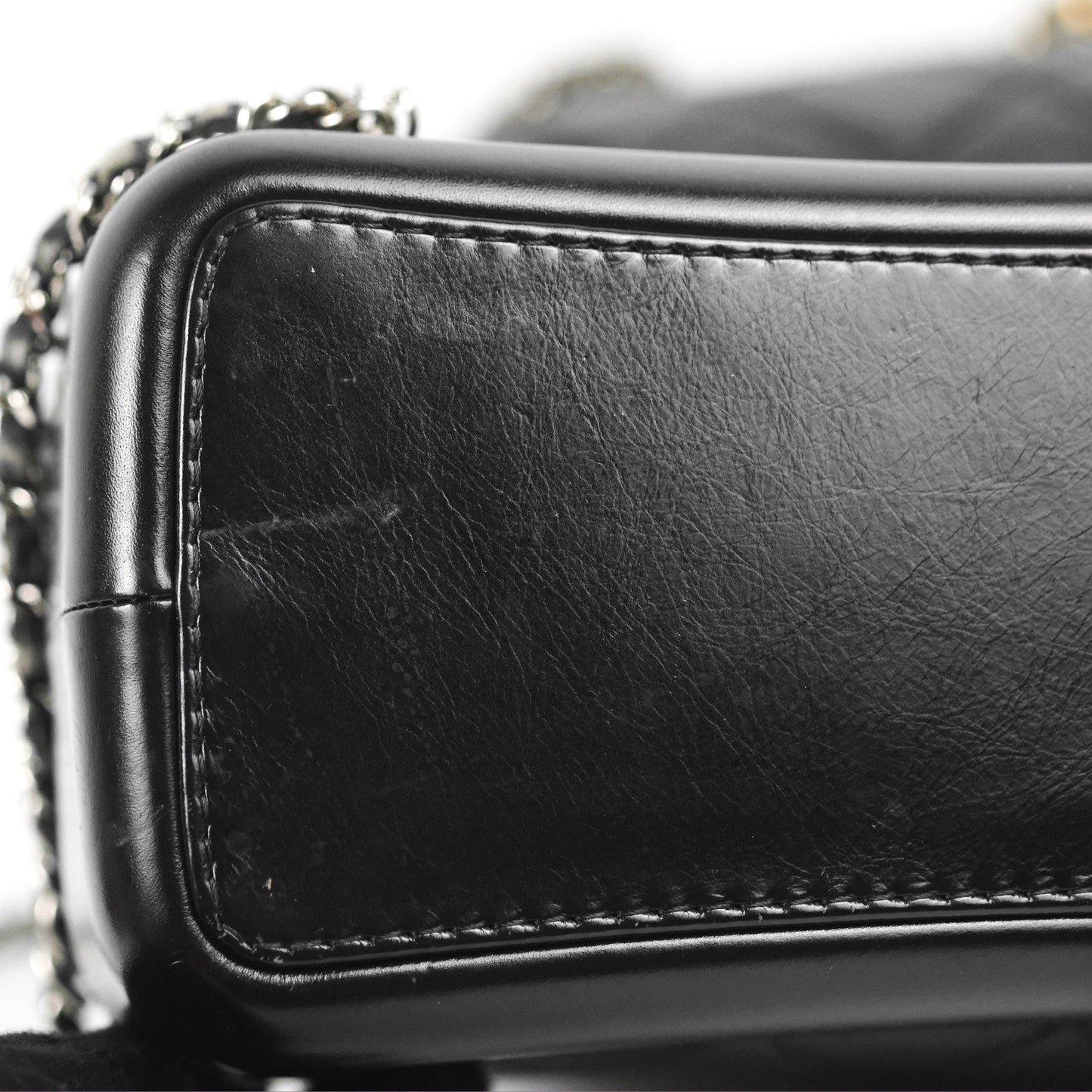Chanel Medium Gabrielle Backpack Black Aged Calfskin