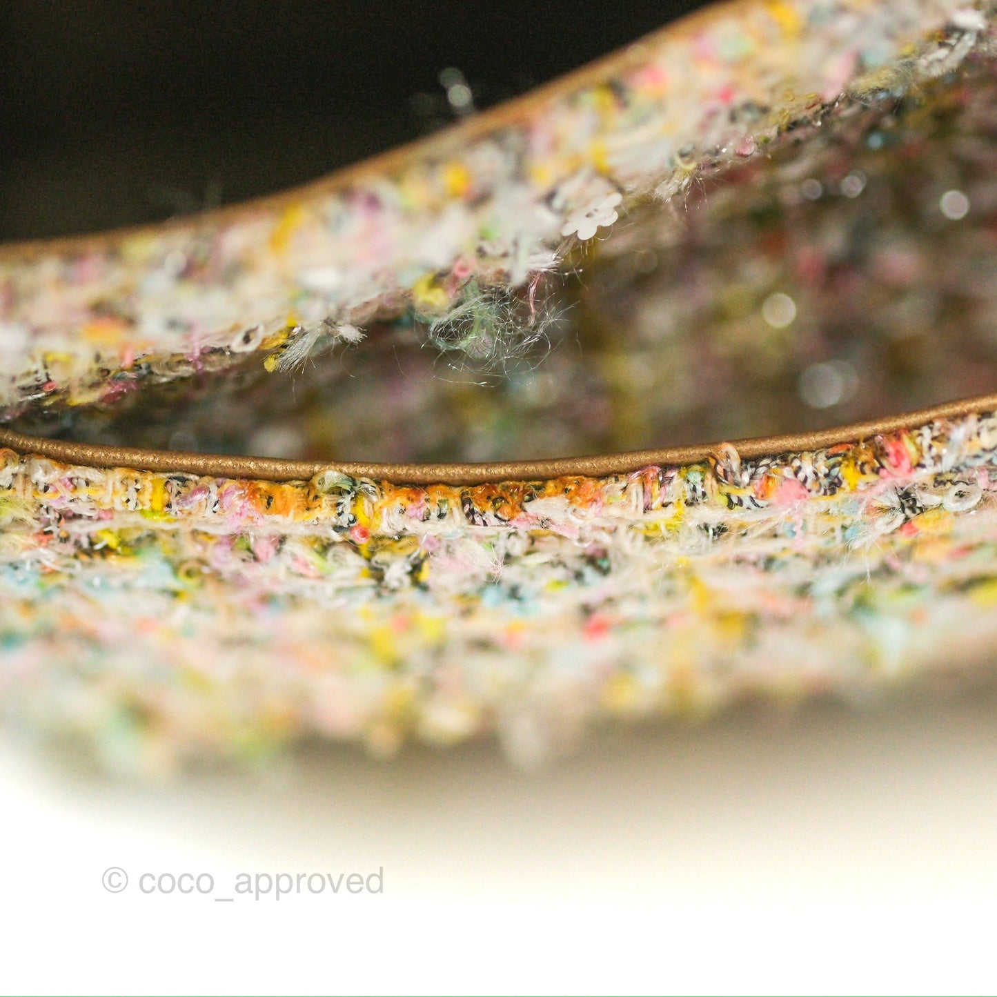 Chanel Reissue Tweed Pastel Garden Party Flap
