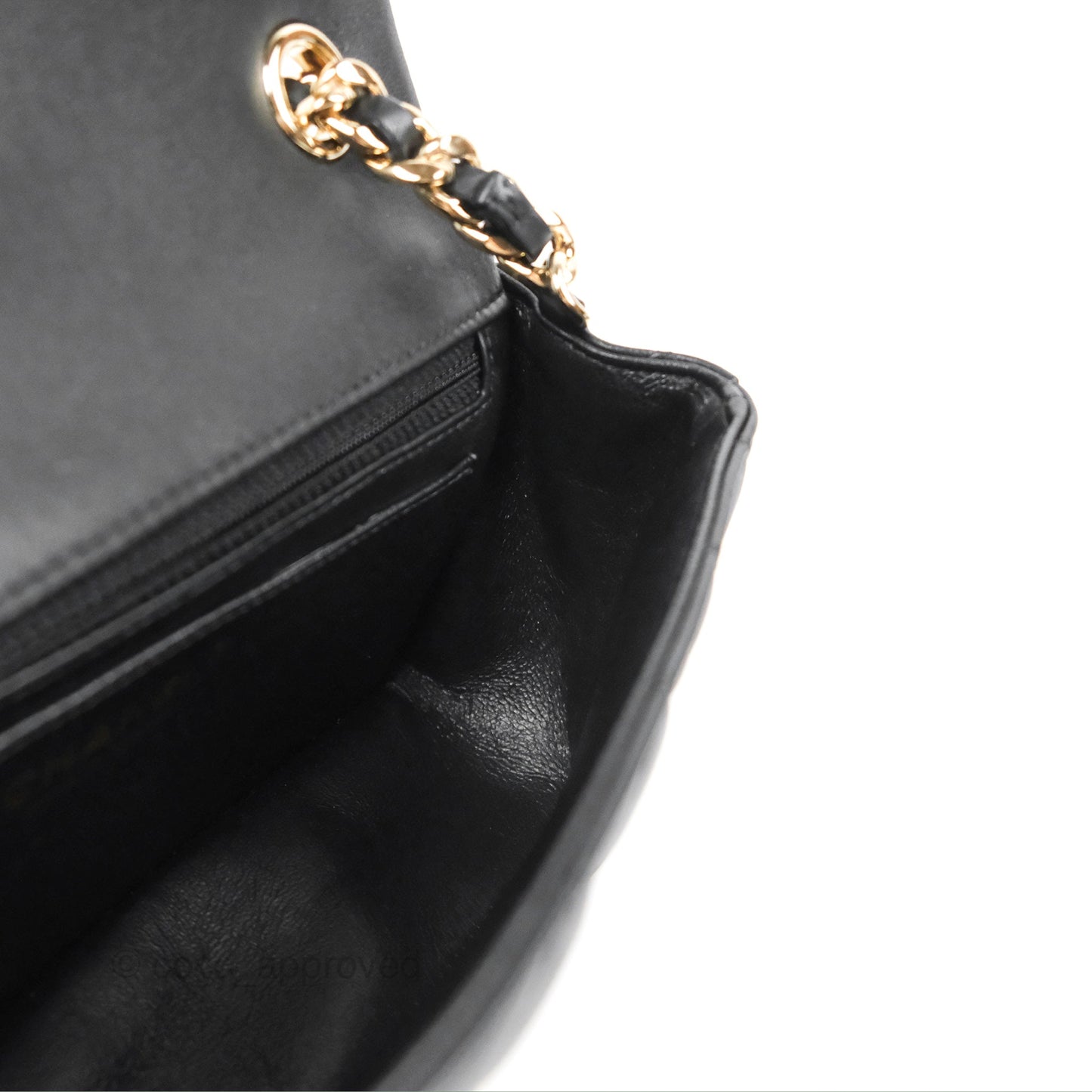 Chanel Quilted Mini Rectangular Lambskin Black Flap With Charms Gold Hardware 21C