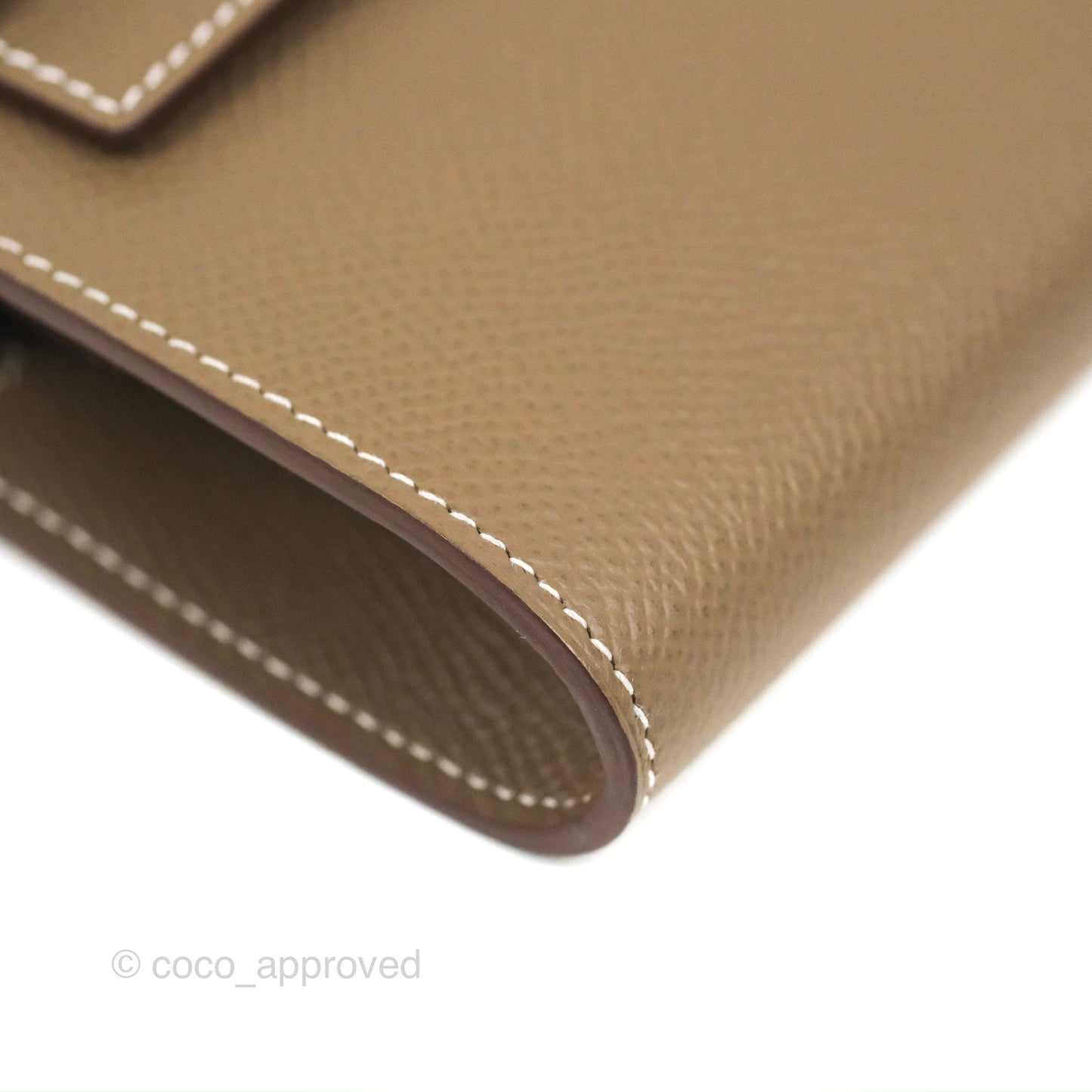Hermès Kelly To Go Wallet Etoupe Epsom Palladium Hardware