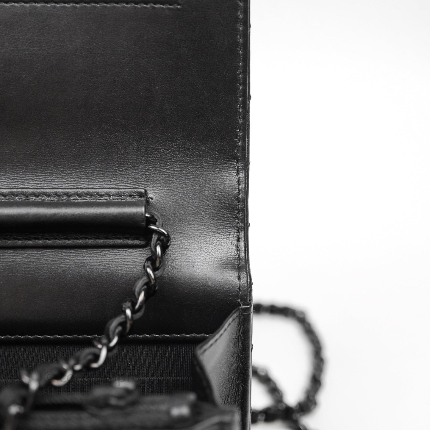Chanel WOC Chevron Reissue So Black Calfskin