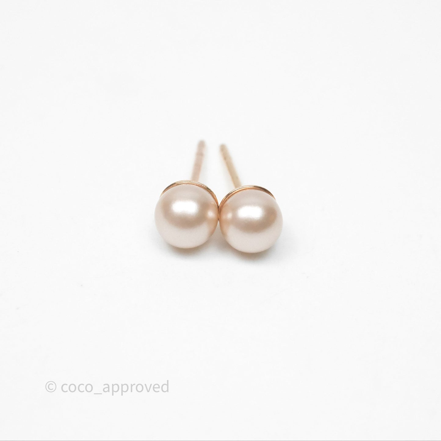 Christian Dior Crystal Pearl Tribales Earrings Pink Tone