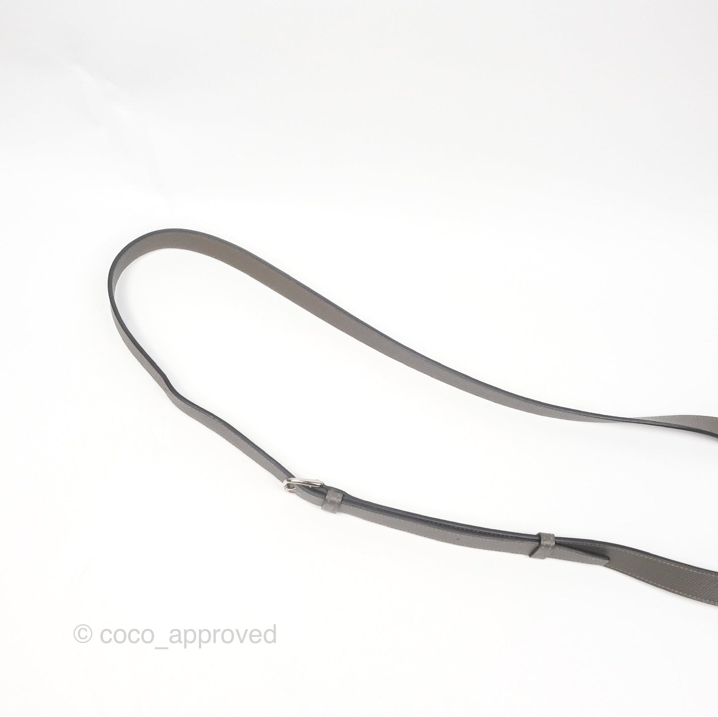 Hermès Della Cavalleria Mini Bag Gris Meyer 0L Epsom Palladium Hardware