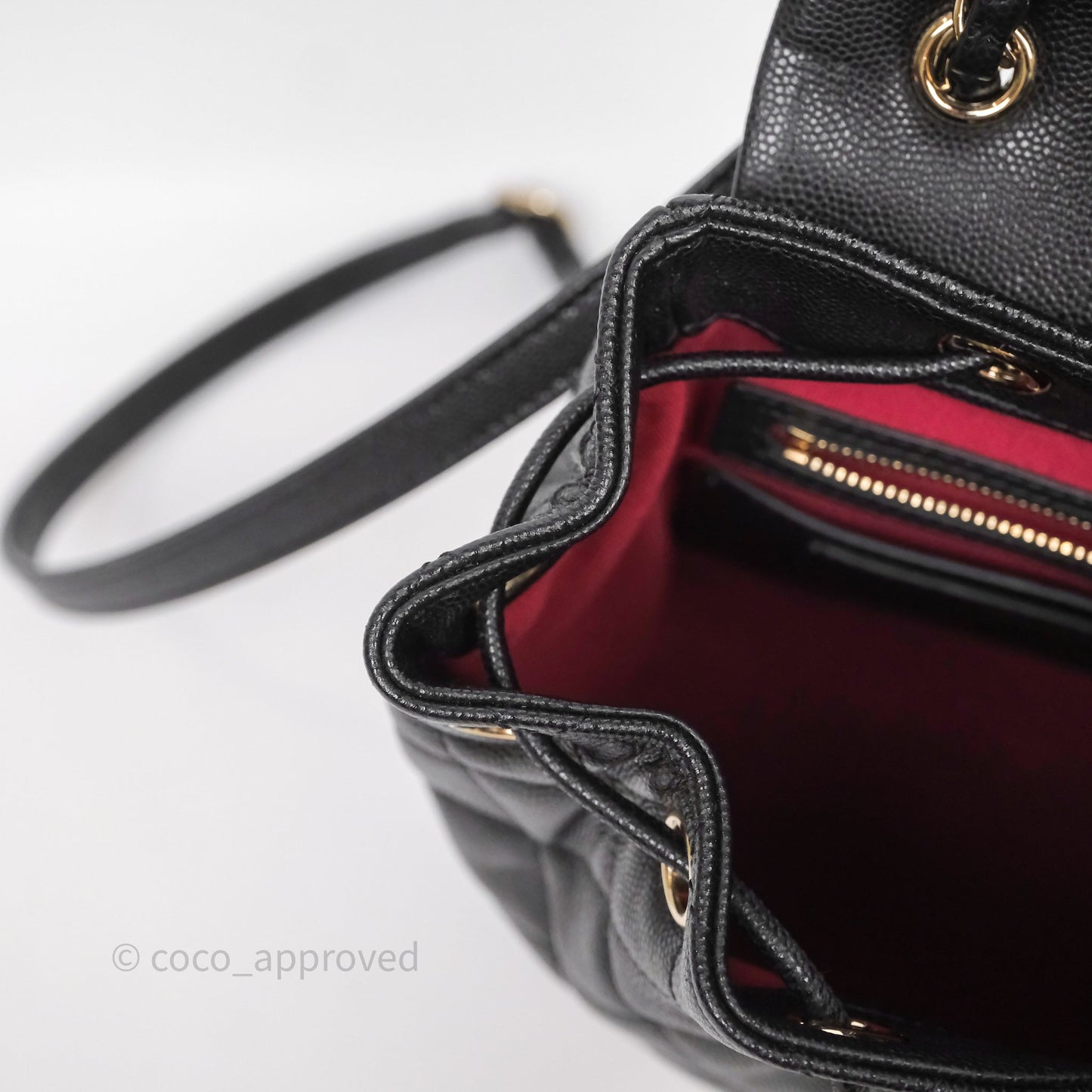 Chanel Urban Spirit Mini Black Caviar Backpack Gold Hardware