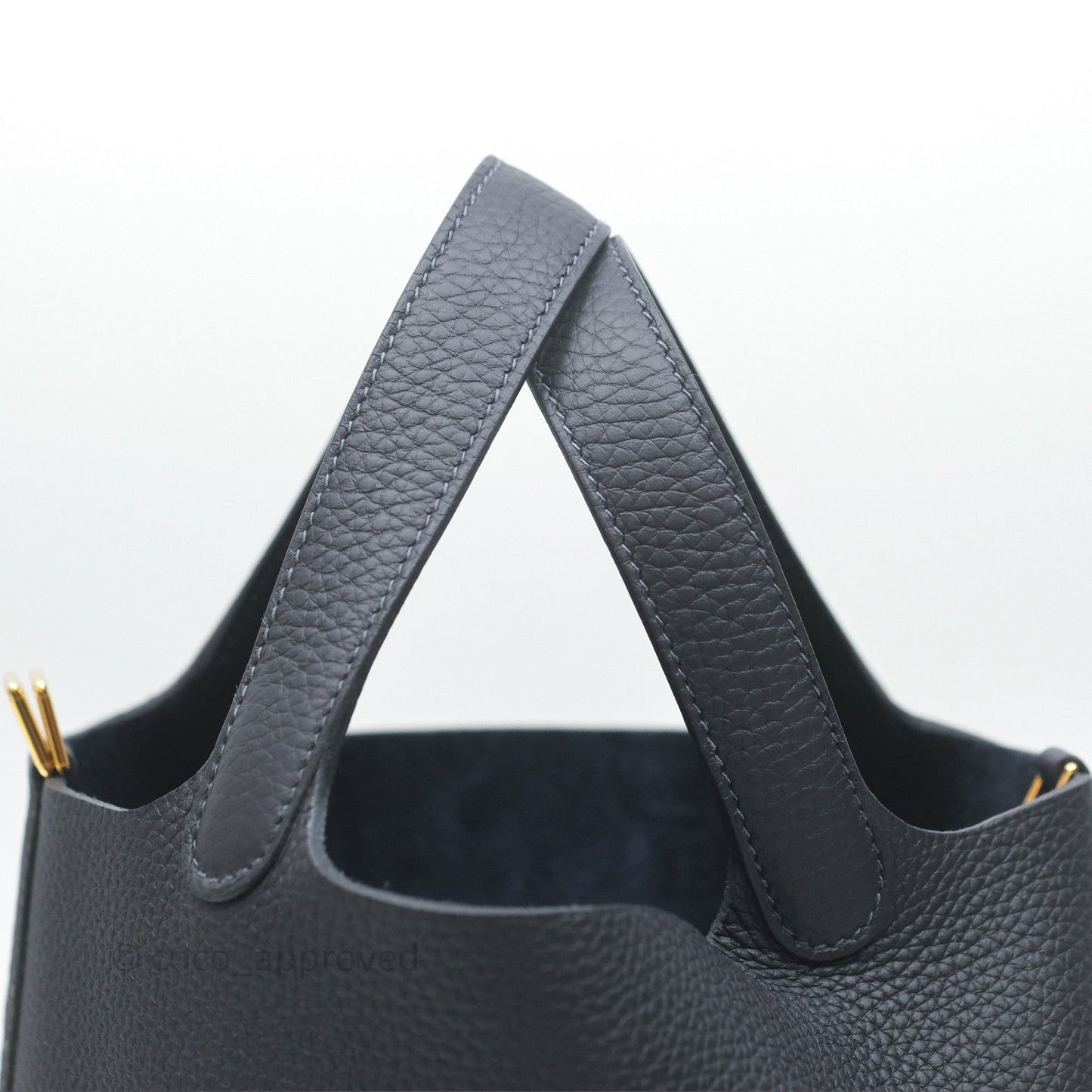 Hermès Picotin 18 Caban 3Y Clemence Gold Hardware