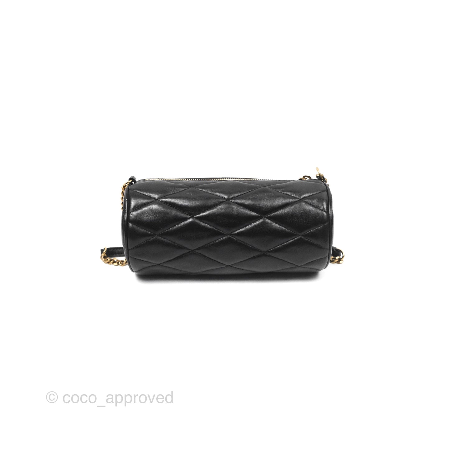 Saint Laurent Mini Sade Tube Shoulder Bag Black Lambskin
