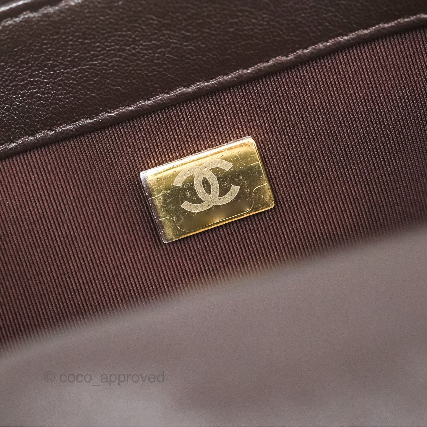 Chanel 19 Small Dark Brown Mixed Hardware