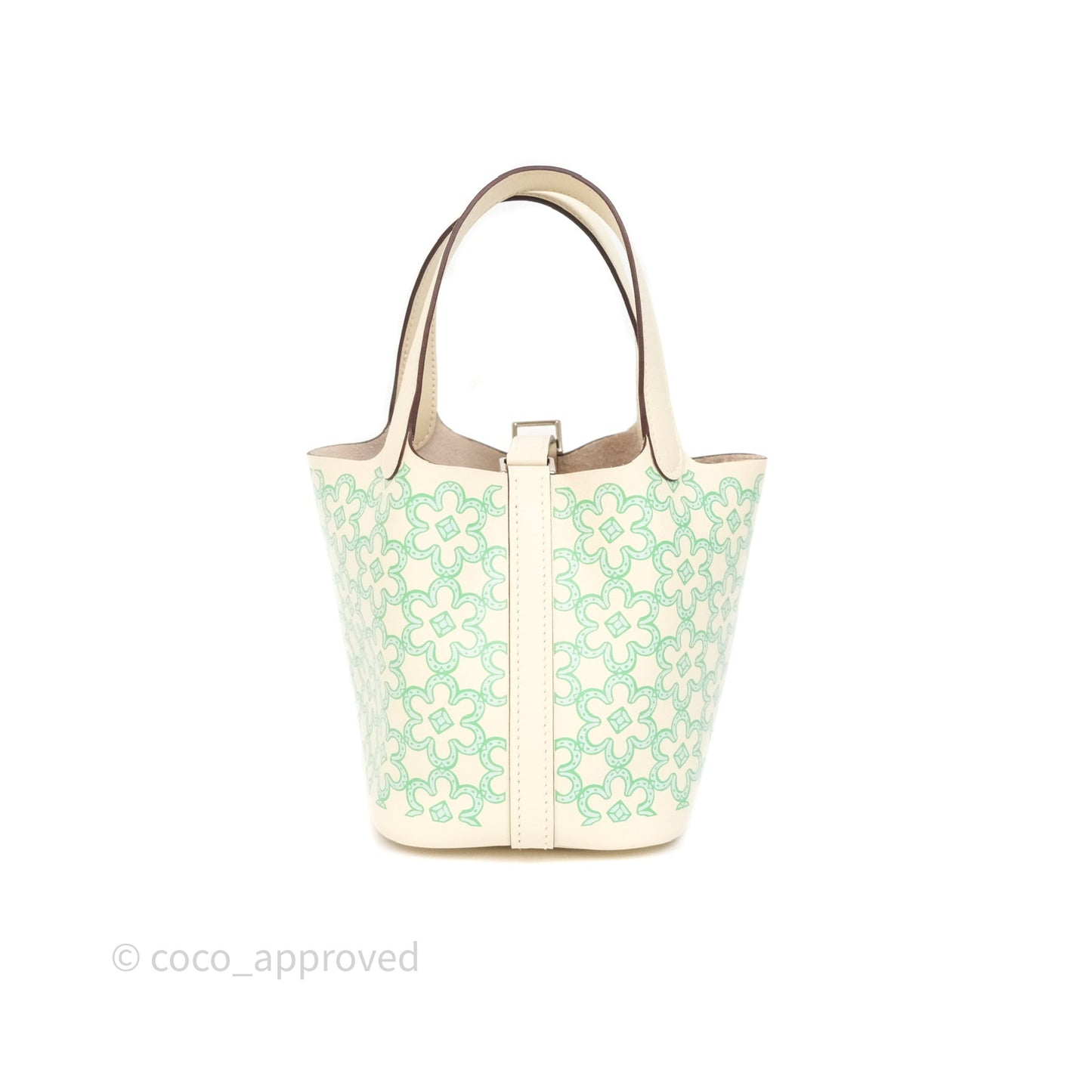 Hermes Micro Picotin 14 Lucky Daisy Nata I2 Vert Swift Palladium Hardware