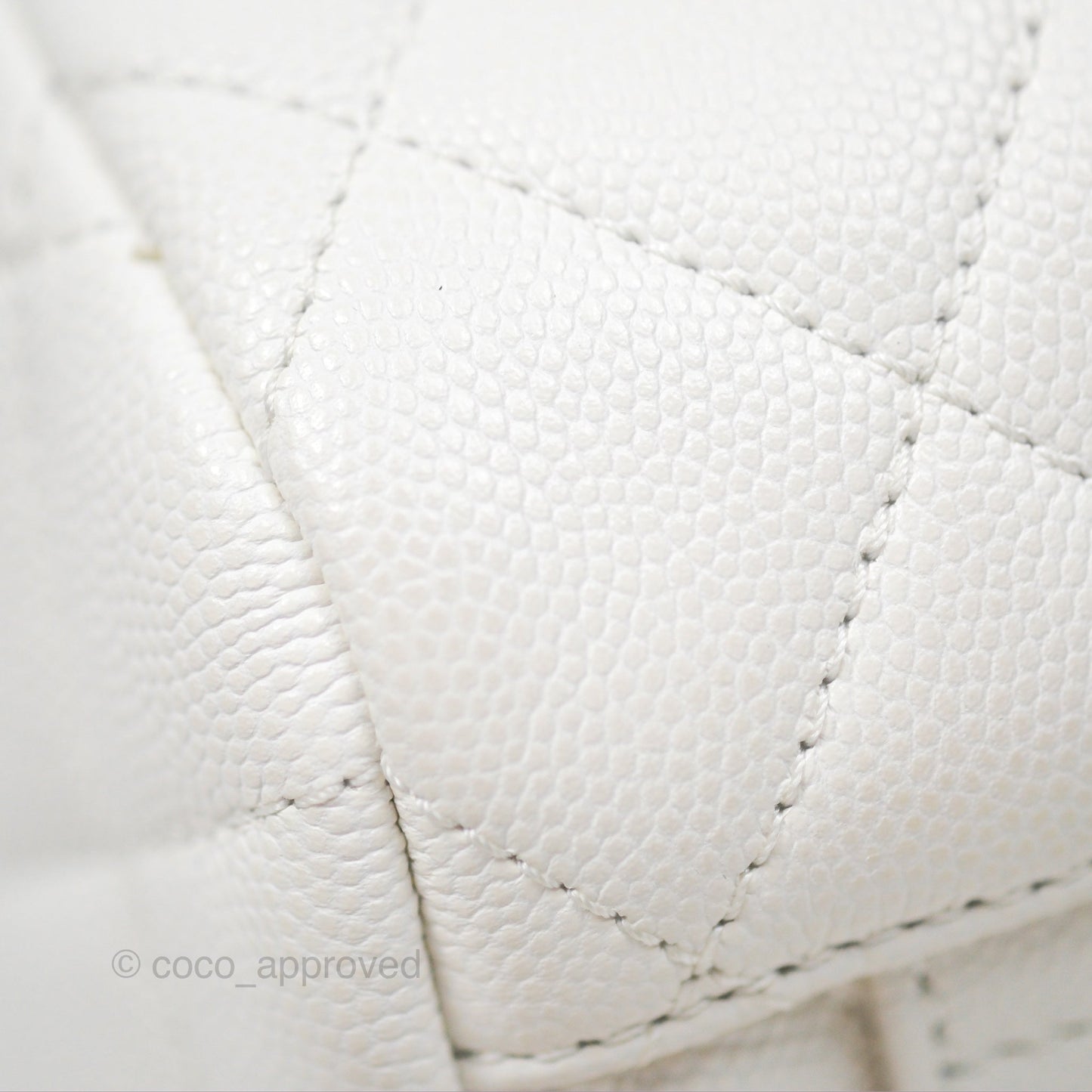 Chanel Mini Urban Spirit Backpack White Caviar Gold Hardware 23S