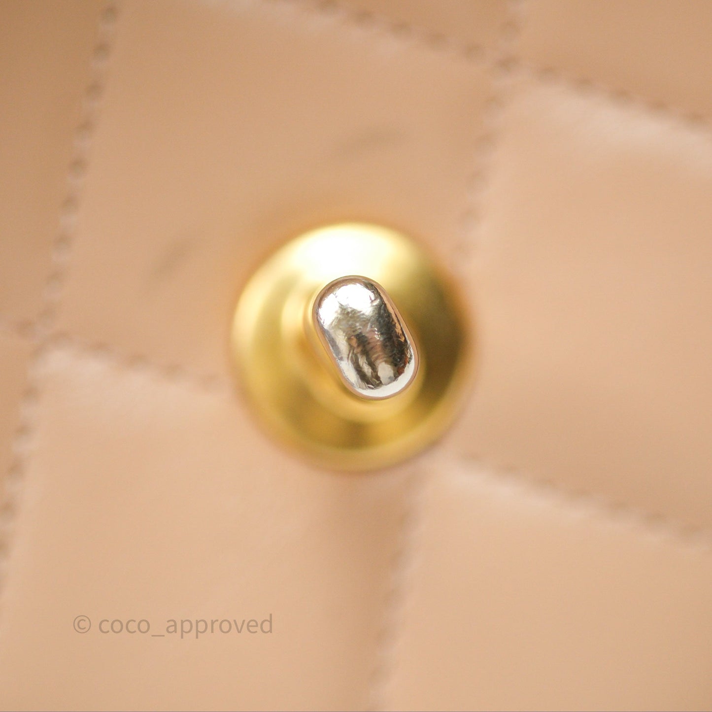 Chanel Quilted Mini Perfect Fit Adjustable Beige Calfskin Gold Hardware